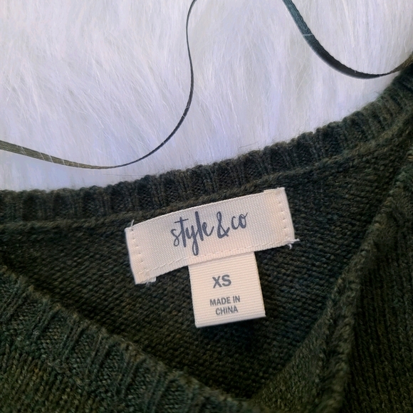 Style & Co Ruffle Pullover Sweater - Picture 3 of 3